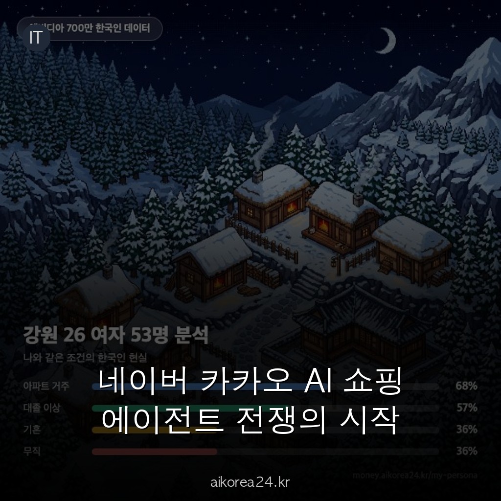 네이버 카카오 AI 쇼핑 에이전트 전쟁의 시작