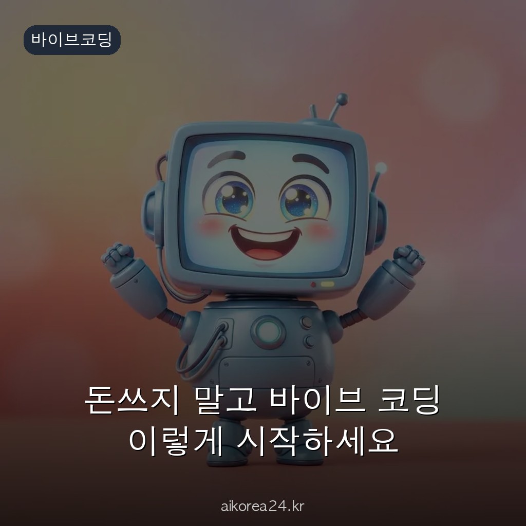 돈쓰지 말고 바이브 코딩 이렇게 시작하세요