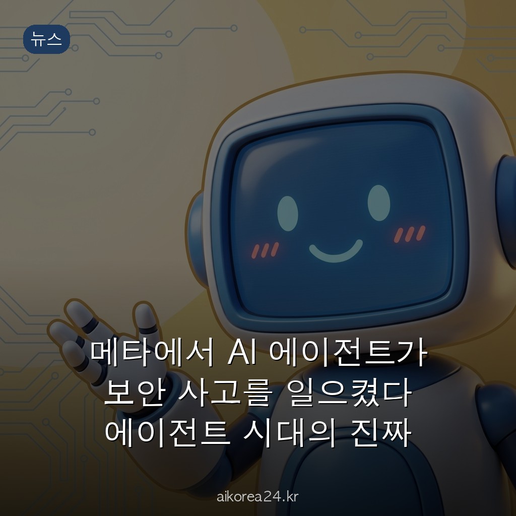메타에서 AI 에이전트가 보안 사고를 일으켰다 에이전트 시대의 진짜 위협은 무엇인가