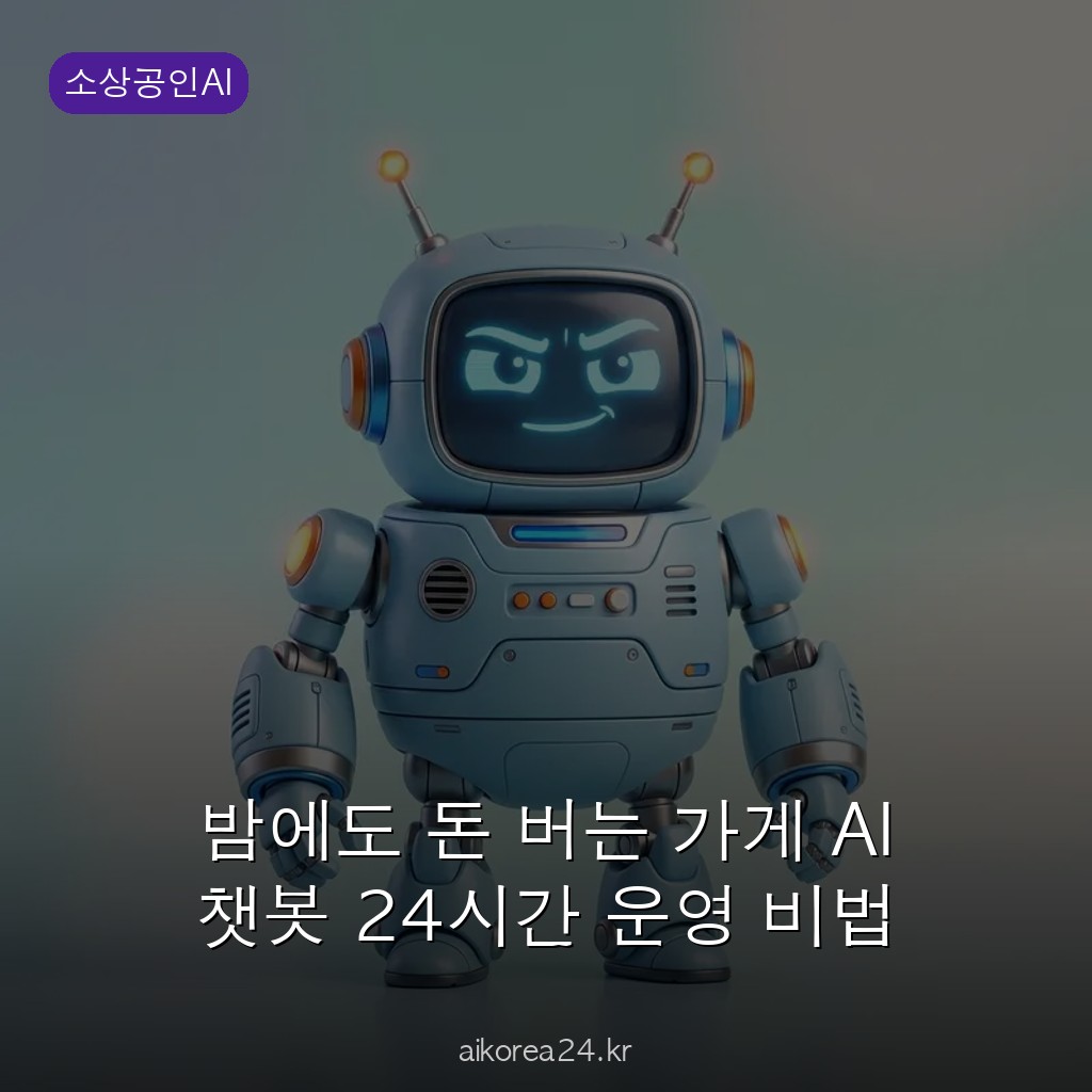 밤에도 돈 버는 가게 AI 챗봇 24시간 운영 비법