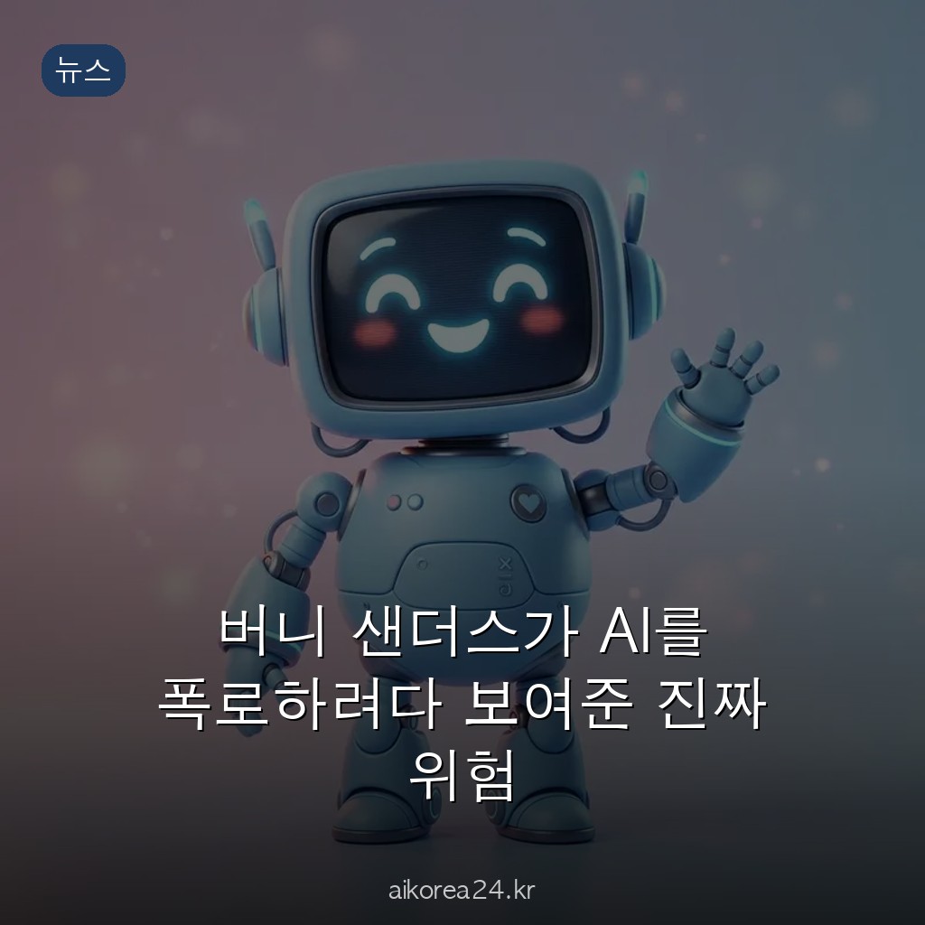 버니 샌더스가 AI를 폭로하려다 보여준 진짜 위험