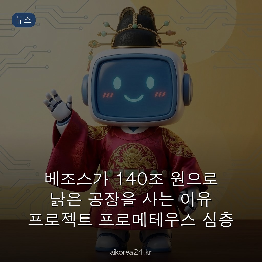 베조스가 140조 원으로 낡은 공장을 사는 이유 프로젝트 프로메테우스 심층 분석