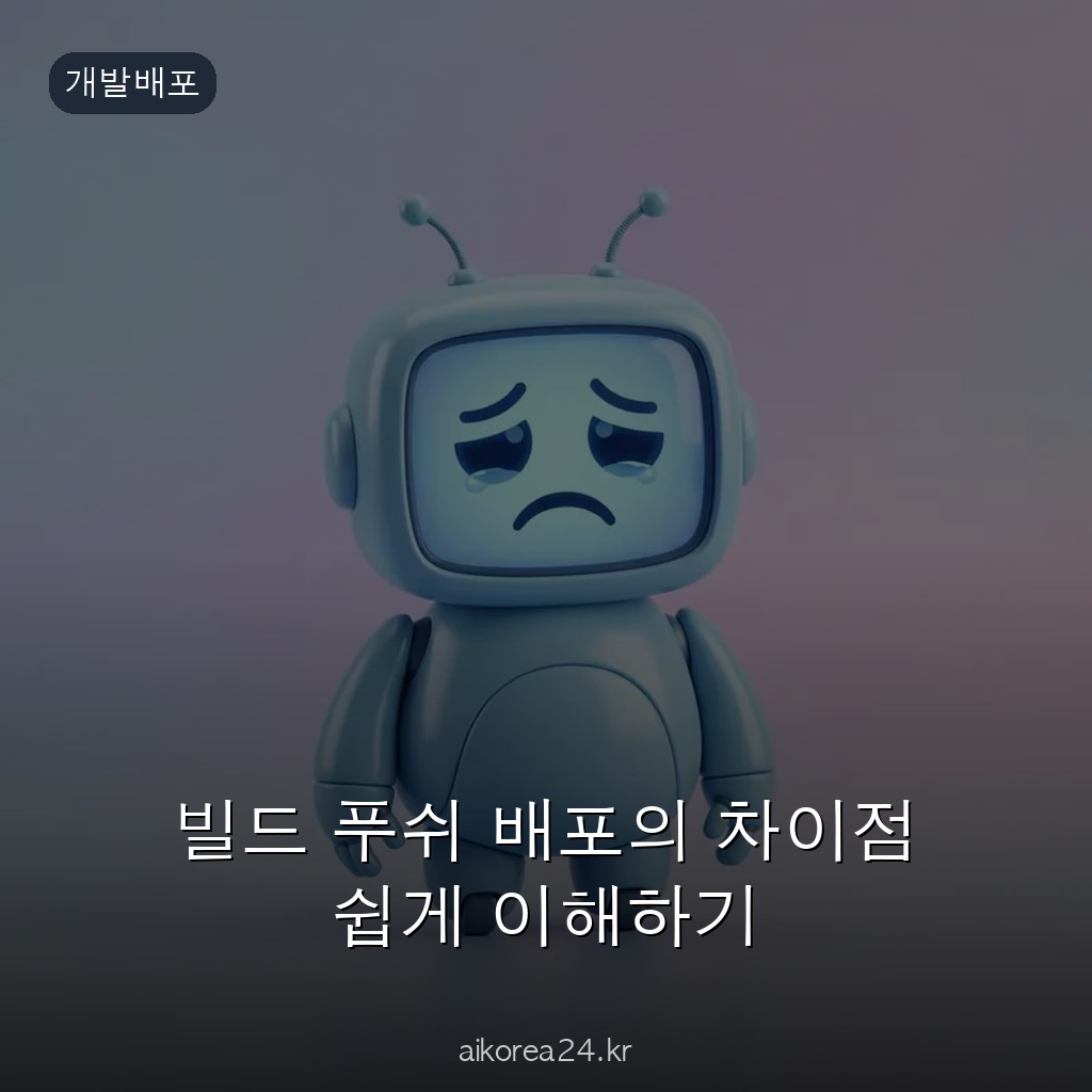 빌드 푸쉬 배포의 차이점 쉽게 이해하기