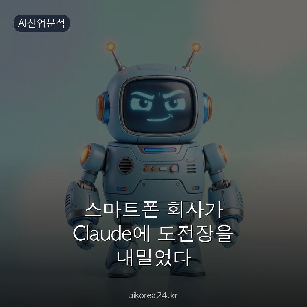 스마트폰 회사가 Claude에 도전장을 내밀었다