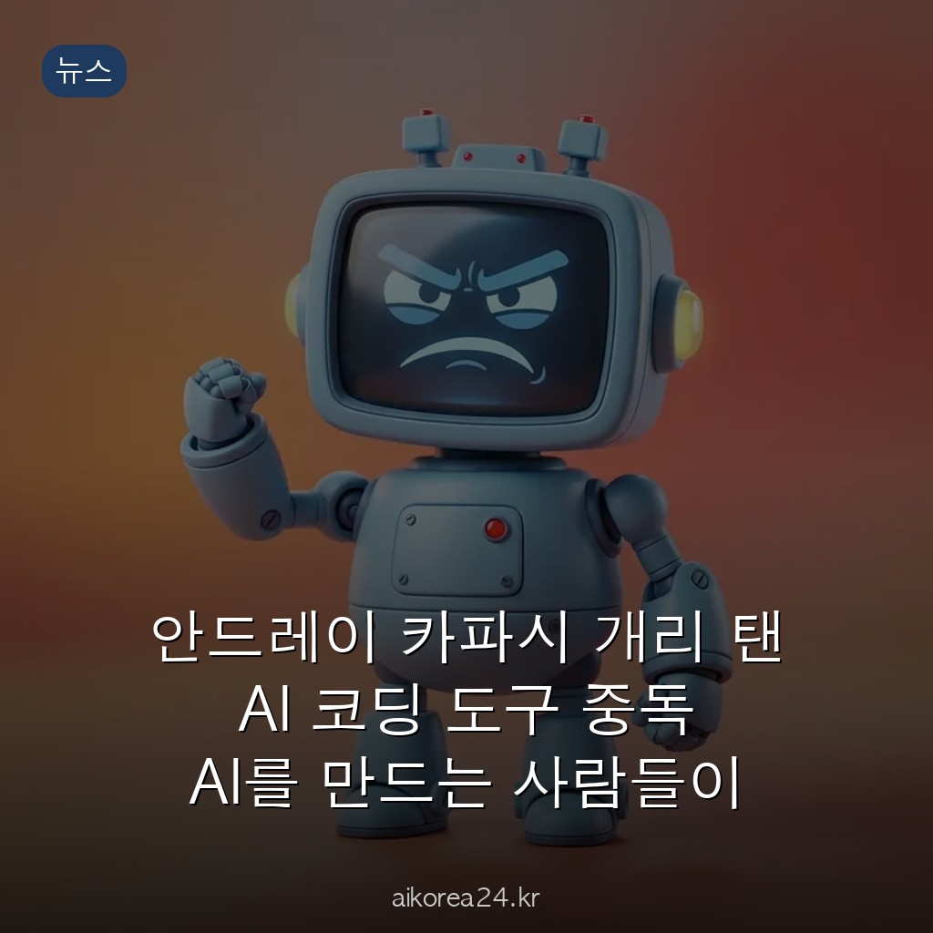 안드레이 카파시 개리 탠 AI 코딩 도구 중독 AI를 만드는 사람들이 AI에 먼저 무너지고 있다