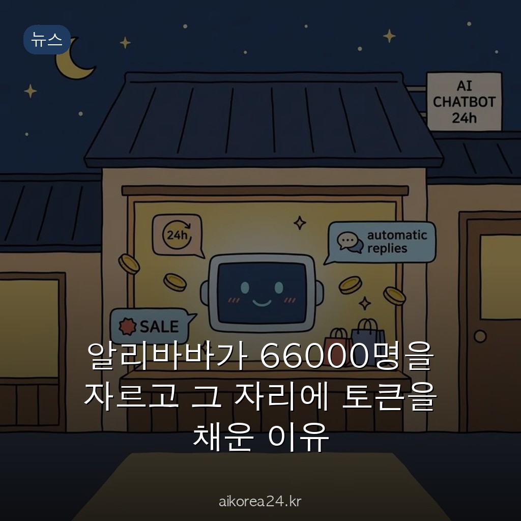 알리바바가 66000명을 자르고 그 자리에 토큰을 채운 이유