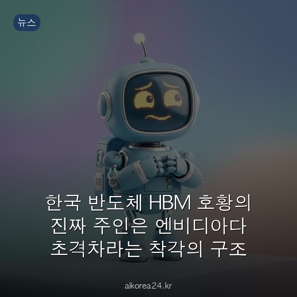 한국 반도체 HBM 호황의 진짜 주인은 엔비디아다 초격차라는 착각의 구조